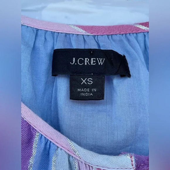 J Crew belted button-up dress in pastel stripe XS - Picture 5 of 15